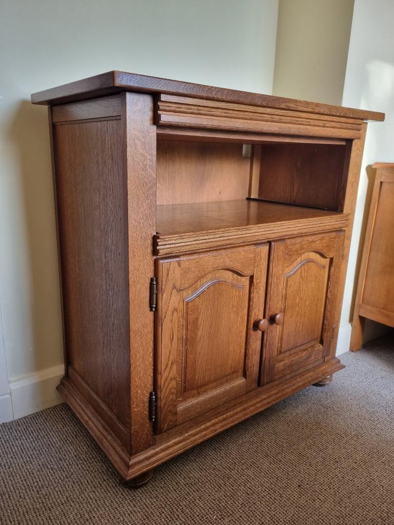 Vintage houten kast in mooie staat., Huis en Inrichting, Ophalen, Gebruikt, 50 tot 100 cm, 3 of 4 laden