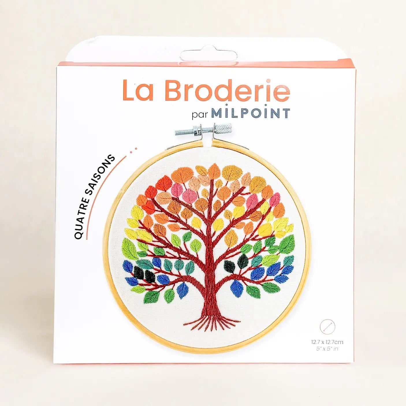Broderie traditionele quatre saisons/Vrij borduren seizoenen, Ophalen of Verzenden, Nieuw, Handborduren, Borduurpakket