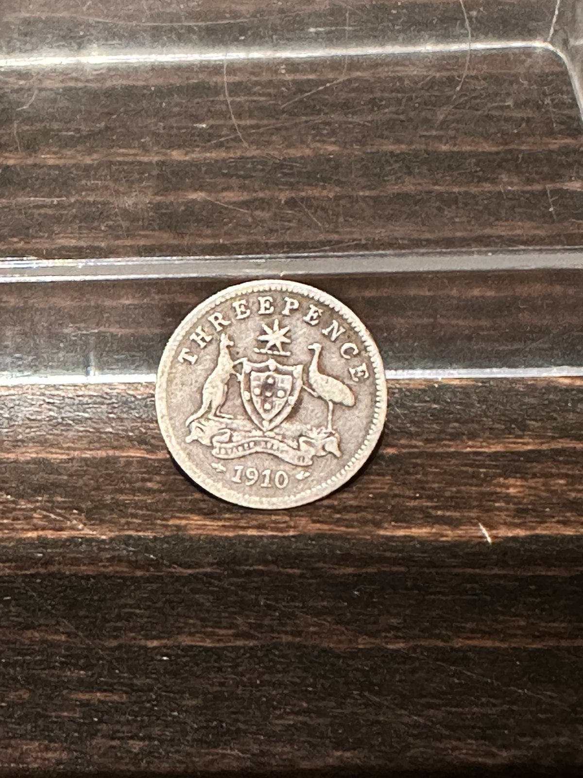 Zilveren three pence Australie 1910, Postzegels en Munten, Ophalen of Verzenden