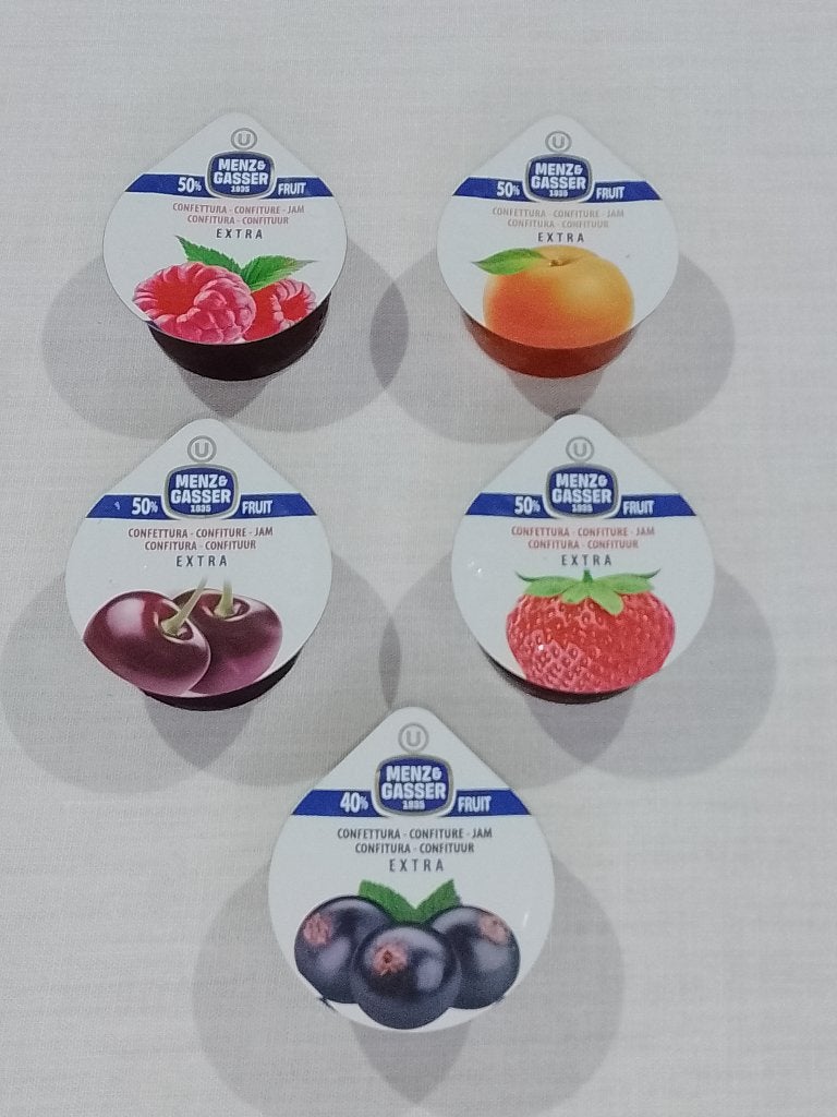 Menz & Gasser Mini Confituur 25g – 5 x – Ongeopend, Diversen, Levensmiddelen, Ophalen