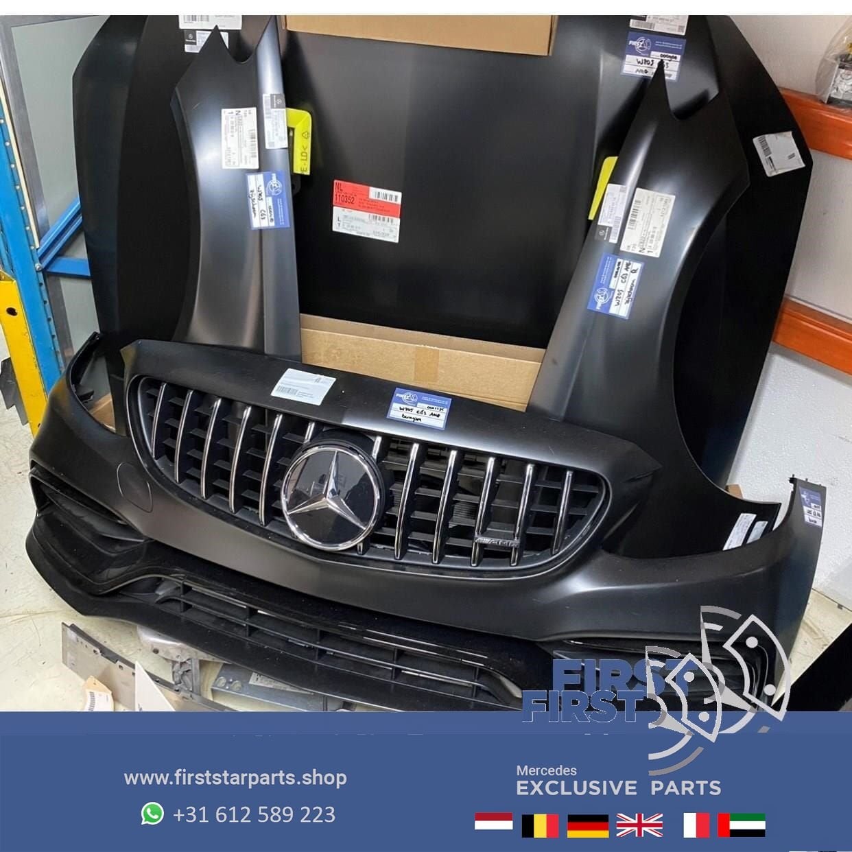 A205 C205 C63 FACELIFT AMG VOORKOP COMPLEET Mercedes C Klass, Utilisé, -, Avant, -