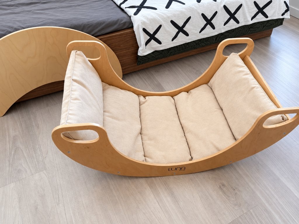 Luna Klimboog 5-in-1 met Kussen en Tekentafel - Hout, Kinderen en Baby's, Ophalen, Gebruikt
