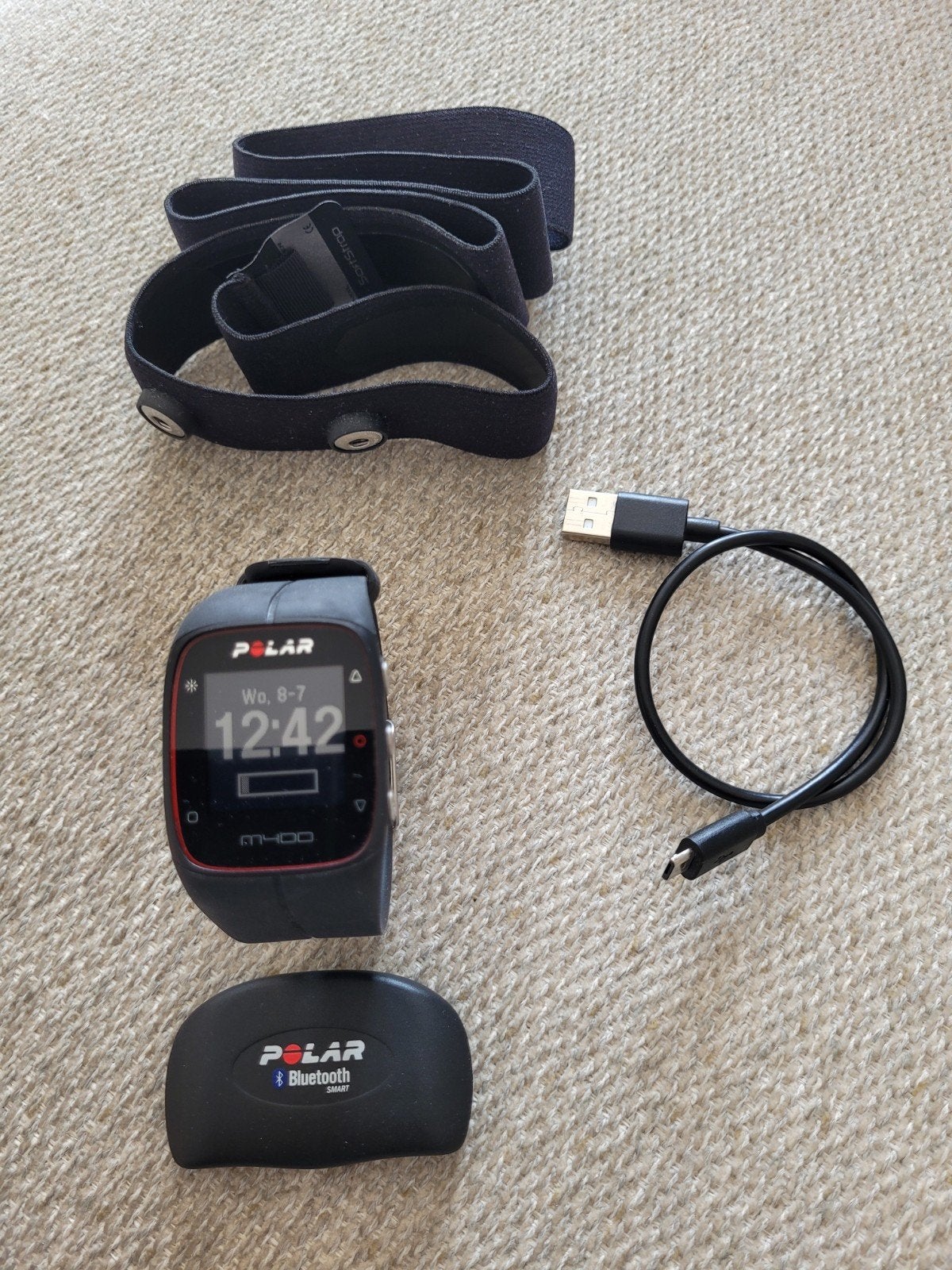 Polar M 400 + polar band bluetooth te koop ., Sport en Fitness, Hartslagmeters, Polar, Ophalen of Verzenden