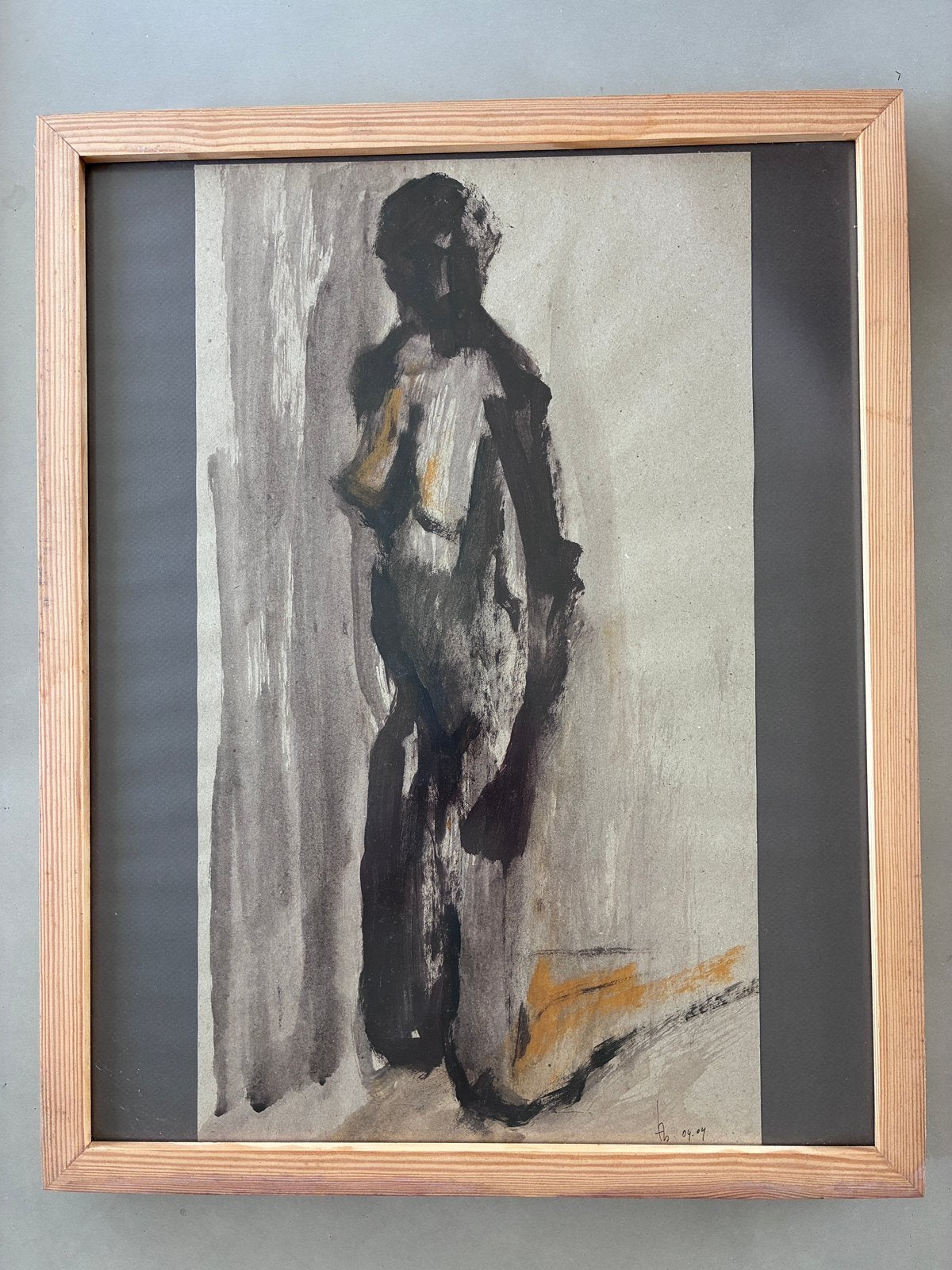 Vrouwelijk naakt, Enlèvement, Encadré, Papier