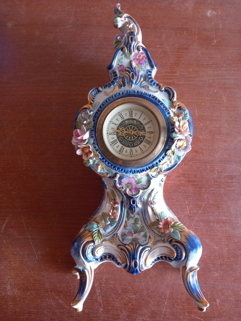 Antieke schoorsteenklok, Antiek en Kunst, Ophalen of Verzenden