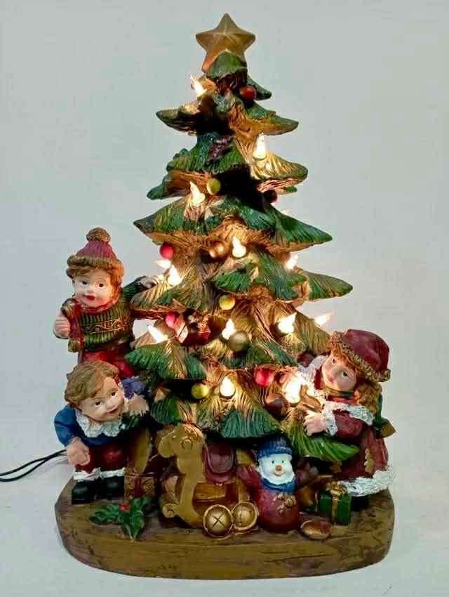 Sapin de Noël décoratif lumineux-scène d'enfants., Enlèvement, Comme neuf
