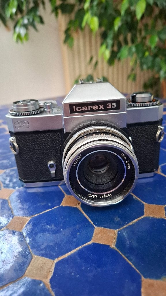 Zeiss Ikon Icarex 35 + Tessar 50mm, Enlèvement ou Envoi, 1960 à 1980, Appareils photo