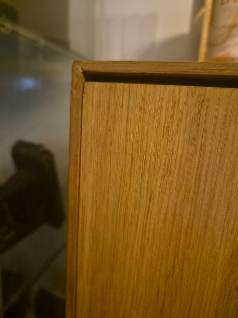 dressoir, blanke eik (zonder inhoud), Huis en Inrichting, Gebruikt, Eikenhout, Met lade(s), 200 cm of meer