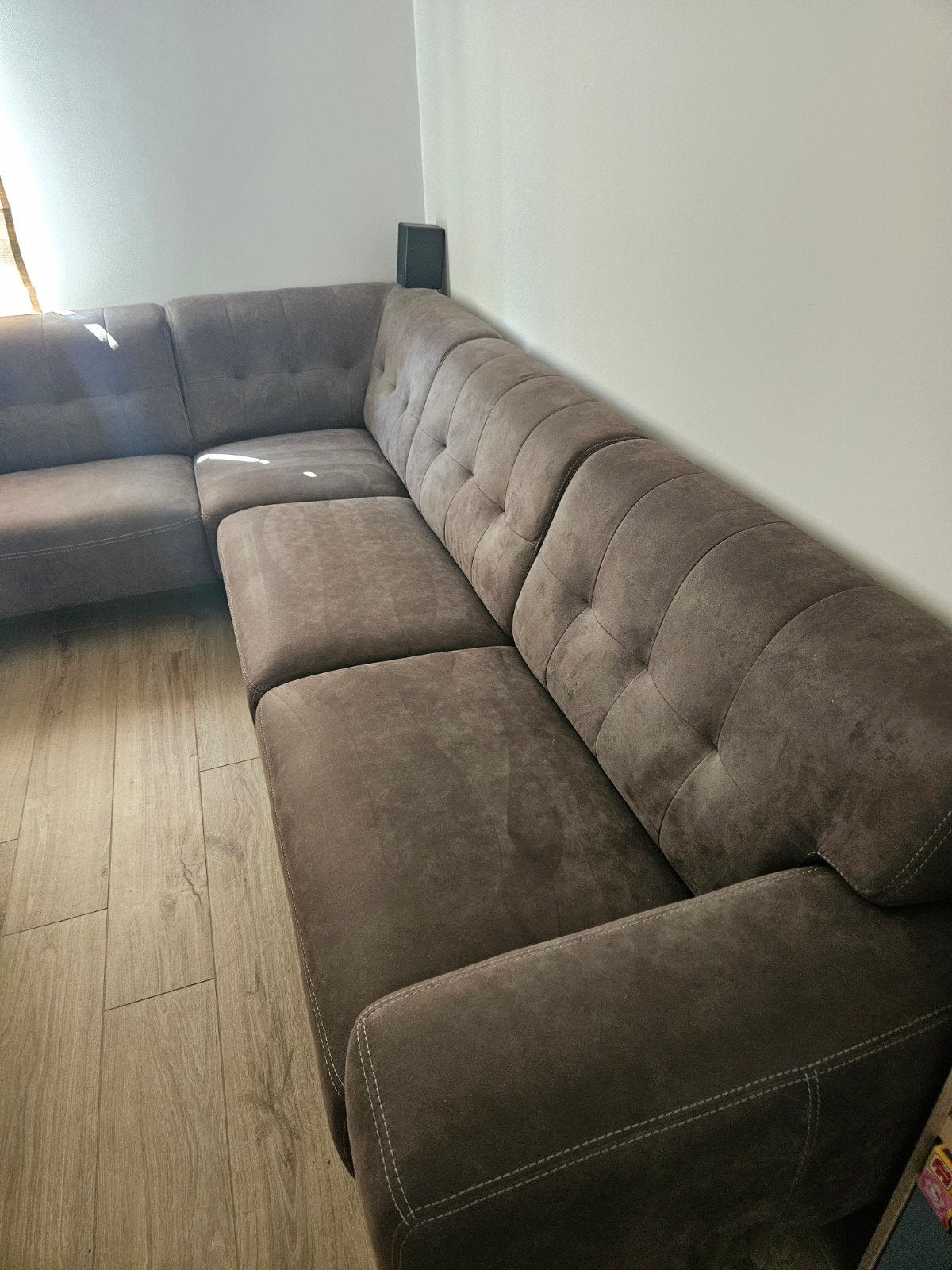 Siège, gris/gris anthracite, doux et confortable, canapé d'a, Enlèvement, Utilisé, Tissus