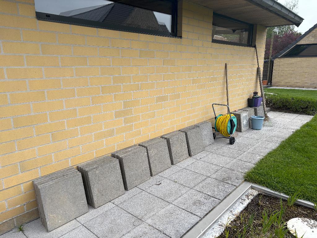 terrastegels betontegel marlux 40x40x4, Ophalen, Gebruikt
