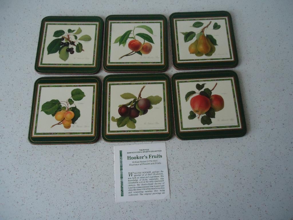 Vintage Pimpernel Coasters "Hooker Fruits"  in prima staat !, Enlèvement ou Envoi