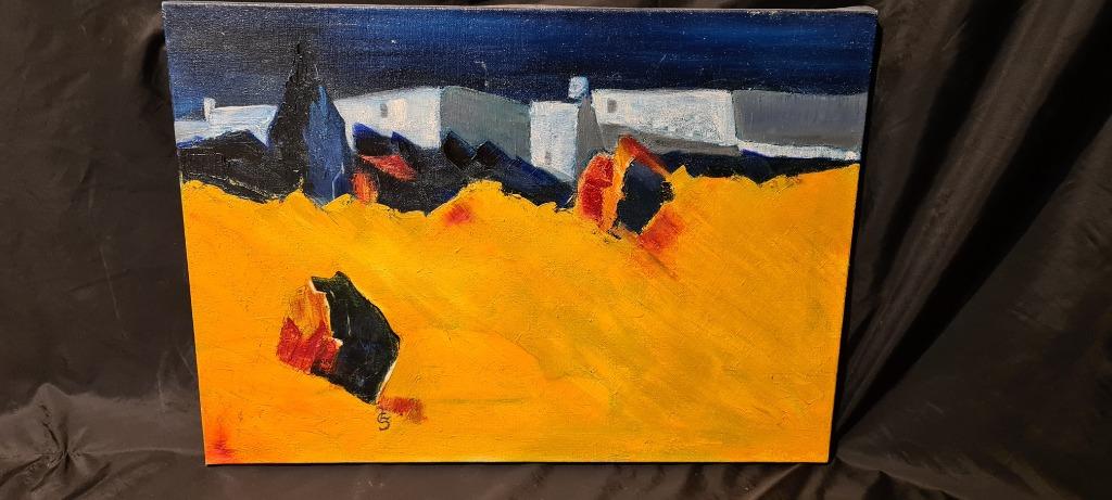 sonja ziegler schilderij, Antiek en Kunst, Kunst | Schilderijen | Modern, Ophalen