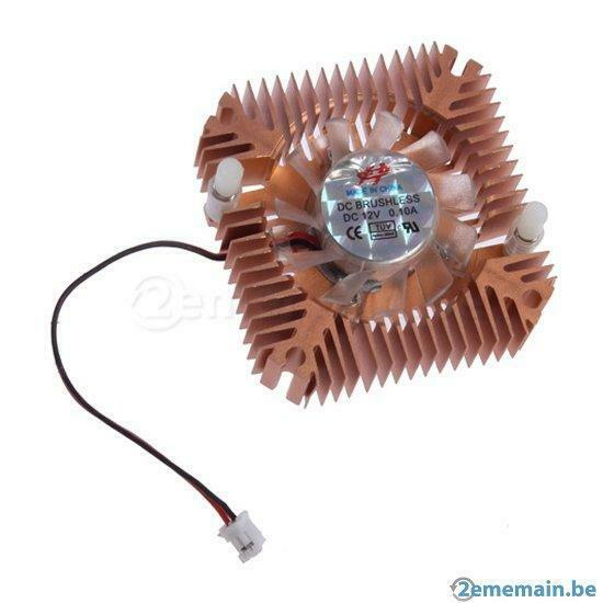 Ventilateur 2 Pin avec dissipateurs pour carte graphique, Neuf