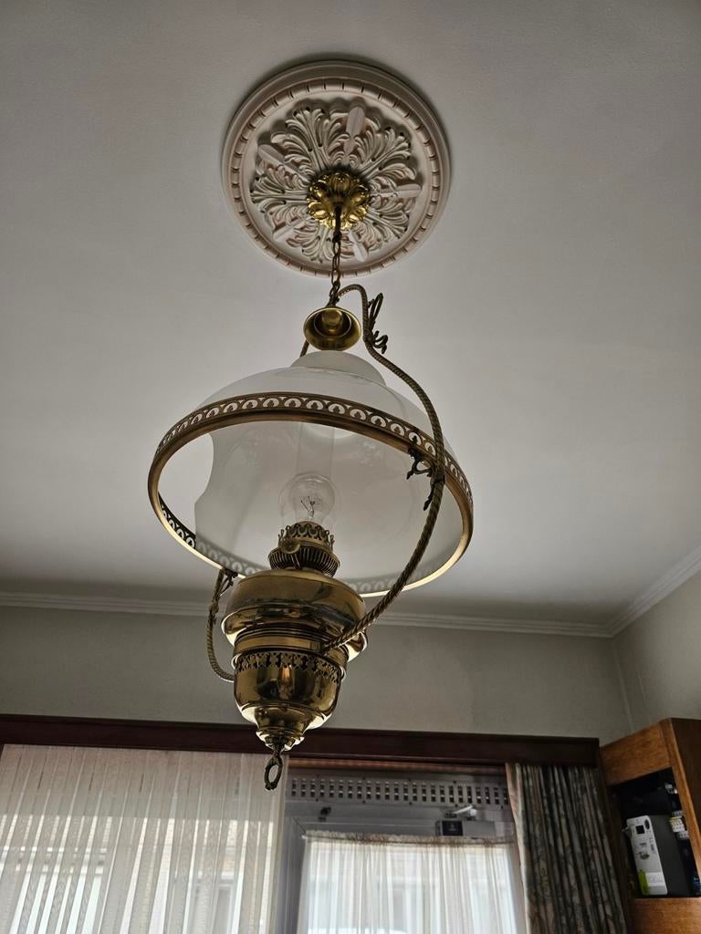 Lamp, Ophalen of Verzenden, Zo goed als nieuw, Glas