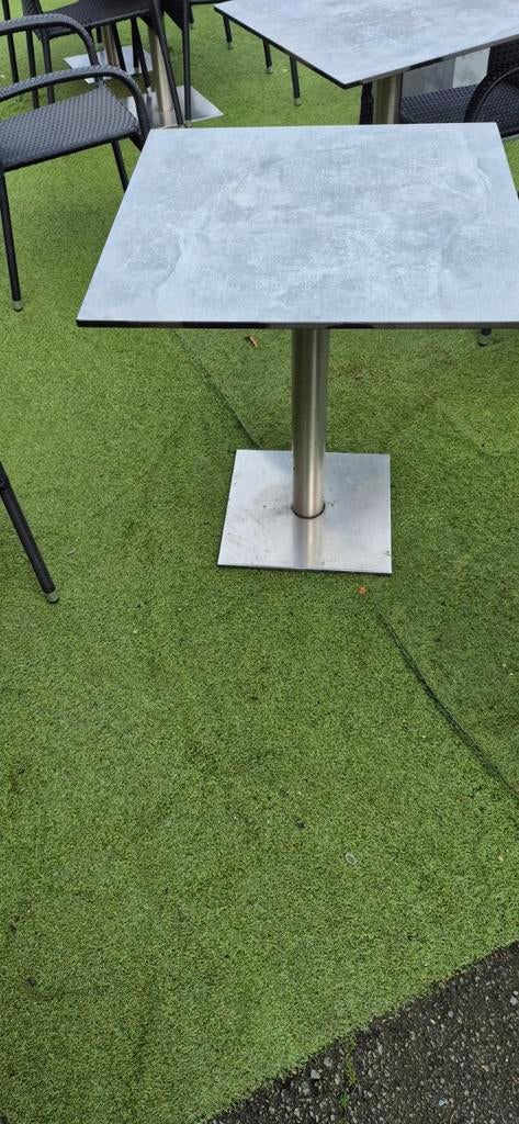 Terrastafels 10 stuks, Ophalen, Rvs