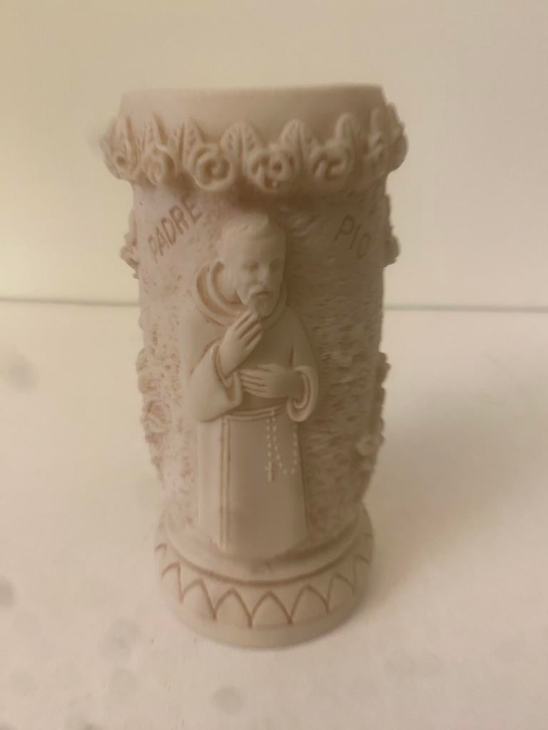Pater Pio & Heilige Maria Vaas - 15cm., Ophalen of Verzenden, Zo goed als nieuw