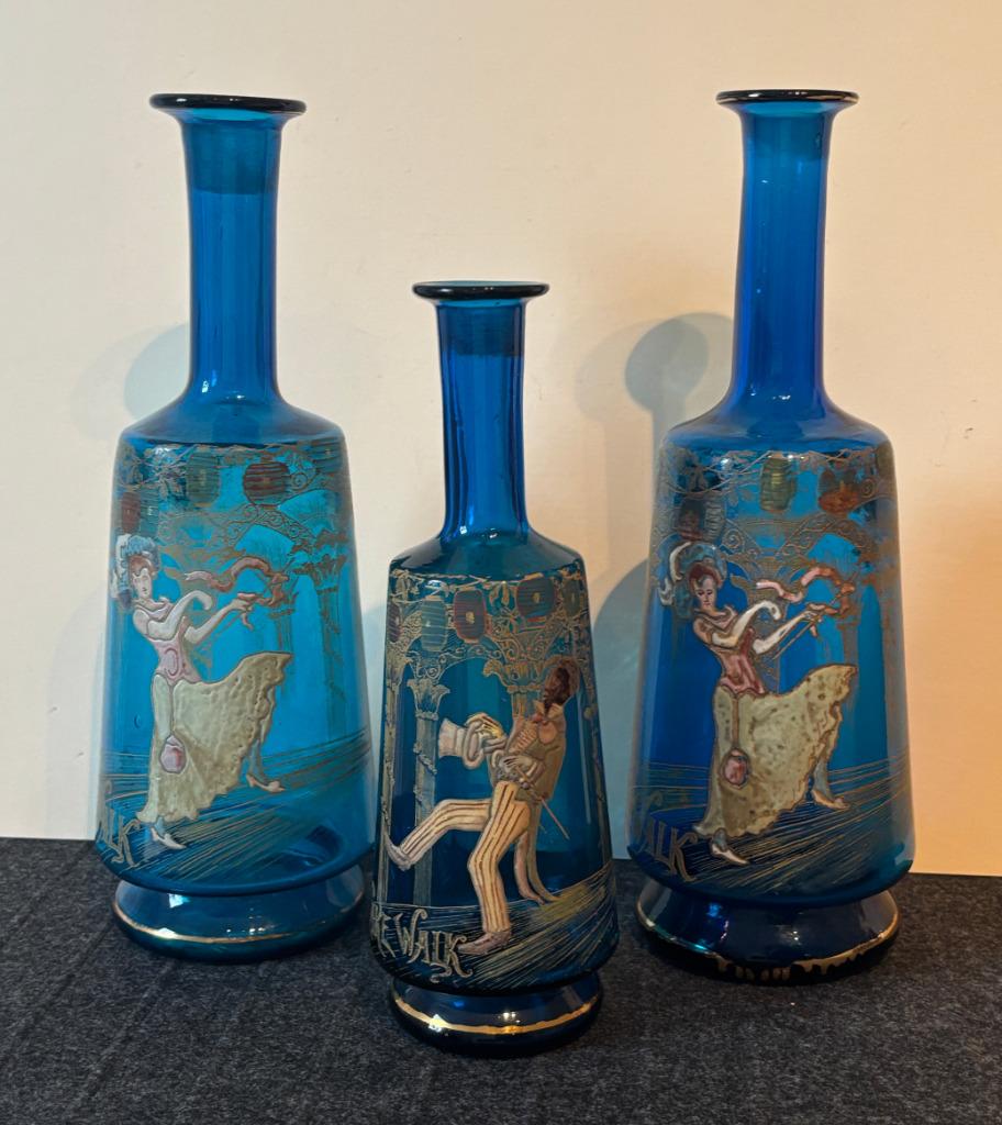 LEGRAS Art Nouveau vaas „cake Walk” (3), Antiek en Kunst, Antiek | Vazen, Ophalen of Verzenden