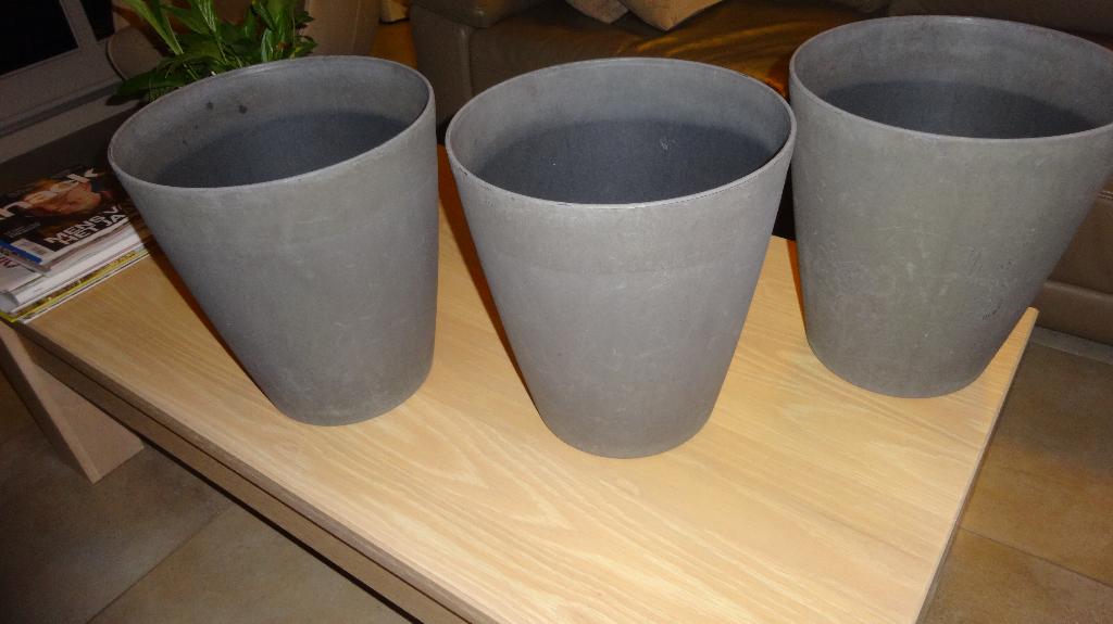 Terraspotten, Tuin en Terras, 25 tot 40 cm, Kunststof, Gebruikt, Ophalen of Verzenden