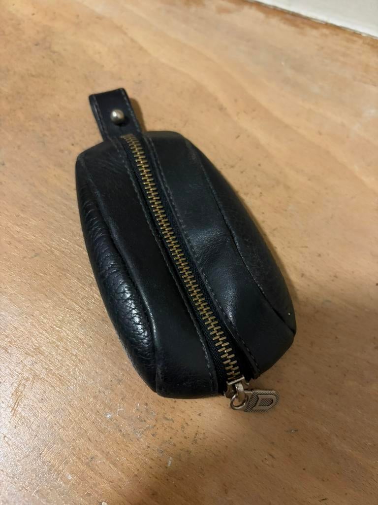 Delvaux sleutelhanger/geldbeugel, Handtassen en Accessoires, Portemonnees, Ophalen of Verzenden, Zo goed als nieuw, Zwart