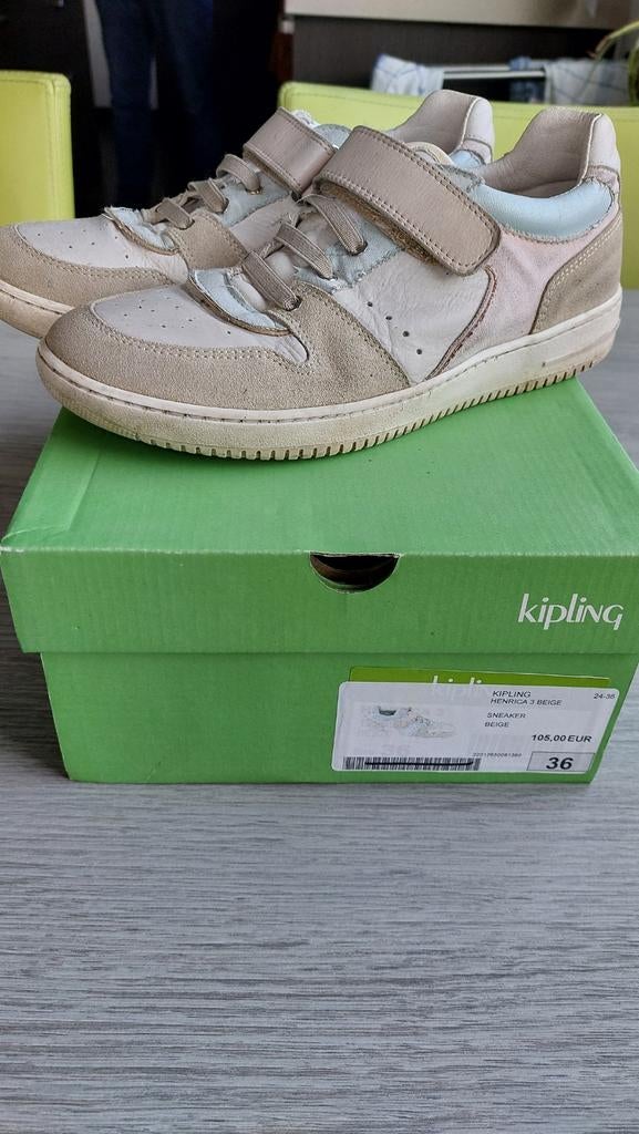 Pastelkleurige schoenen meisje kipling maat 36, Kinderen en Baby's, Gebruikt, Kipling, Meisje, Schoenen