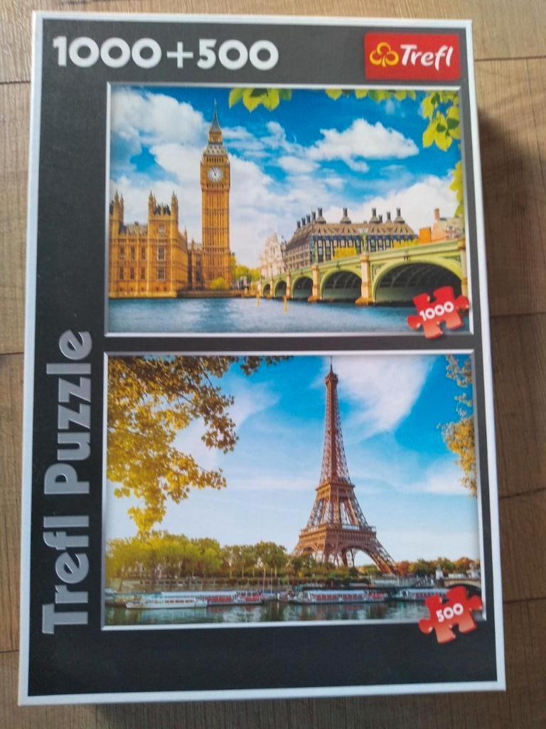 duo puzzel Trefl 500 en 1000 stukjes, Ophalen of Verzenden, 500 t/m 1500 stukjes, Zo goed als nieuw, Legpuzzel
