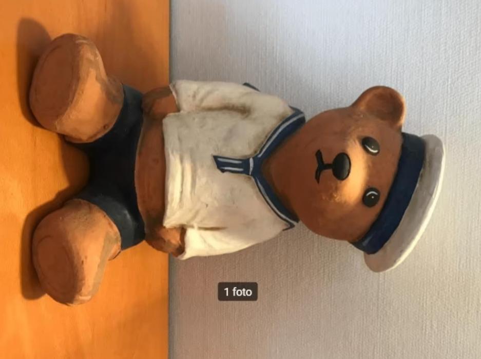 decoratie terracotta beer matroos, Verzamelen, Beren en Cherished Teddies, Zo goed als nieuw, Beeldje, Ophalen of Verzenden