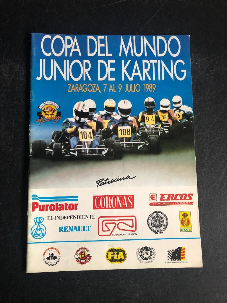 programma 1989 Copa del Mundo Junior karting Zaragoza, Ophalen of Verzenden