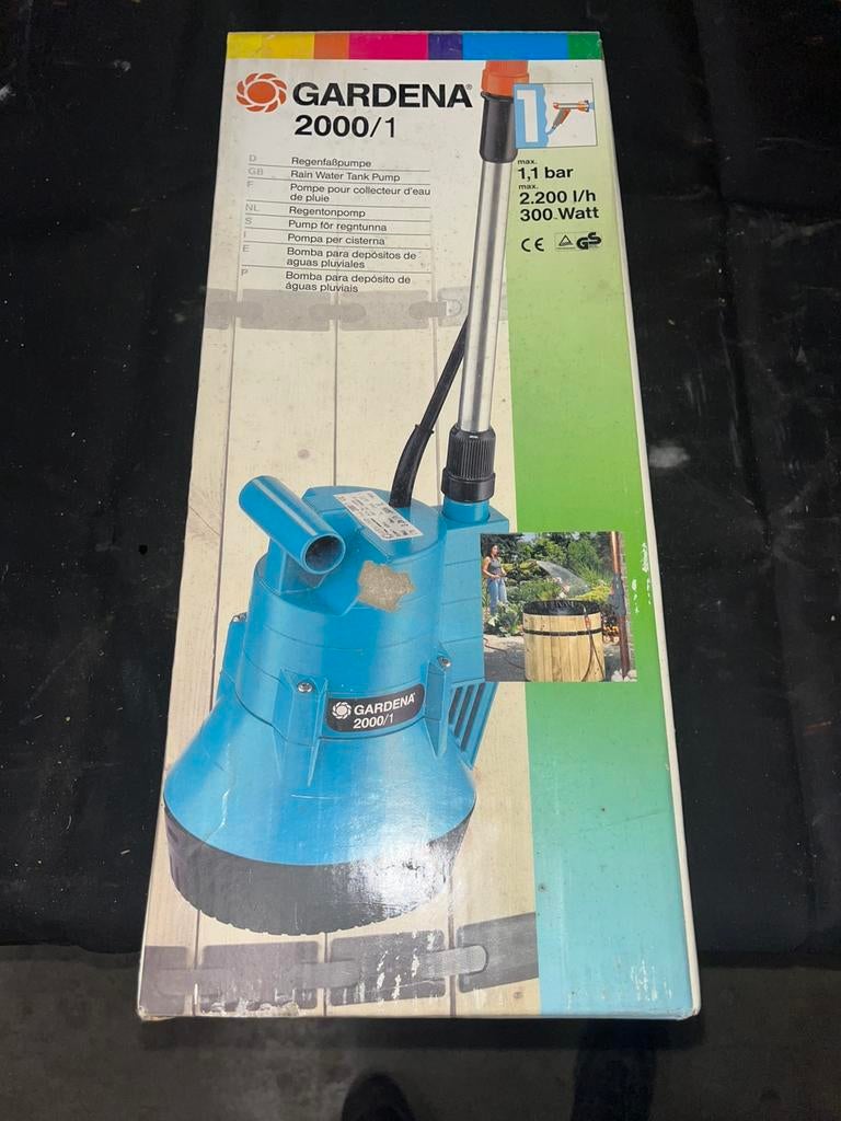 Gardena Regentonpomp, Jardin & Terrasse, Pompes à eau, Enlèvement, Comme neuf, Pompe pour citernes d'eau de pluie