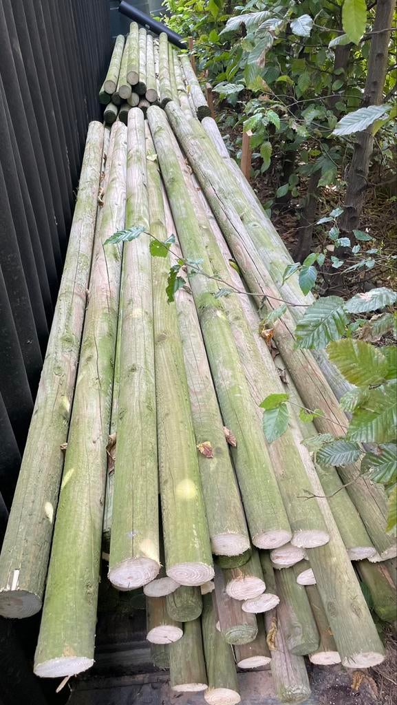 Houten haringen L=1,80 m, Zo goed als nieuw, Palen