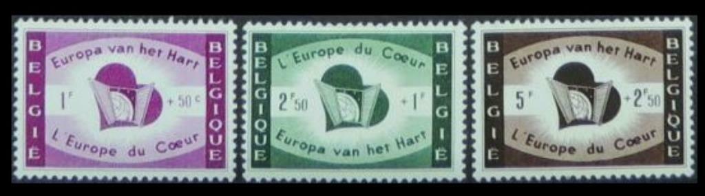Postzegels Europa van het Hart (Hulp aan ontheemde personen), Postzegels en Munten, Postzegels | Europa | België, Frankeerzegel