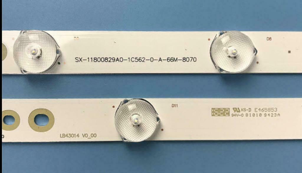 Bande LED 5 X 12leds LB43014 V0 pour Philips 43 '' 43PUS6501, Hobby & Loisirs créatifs, Composants électroniques, Enlèvement ou Envoi