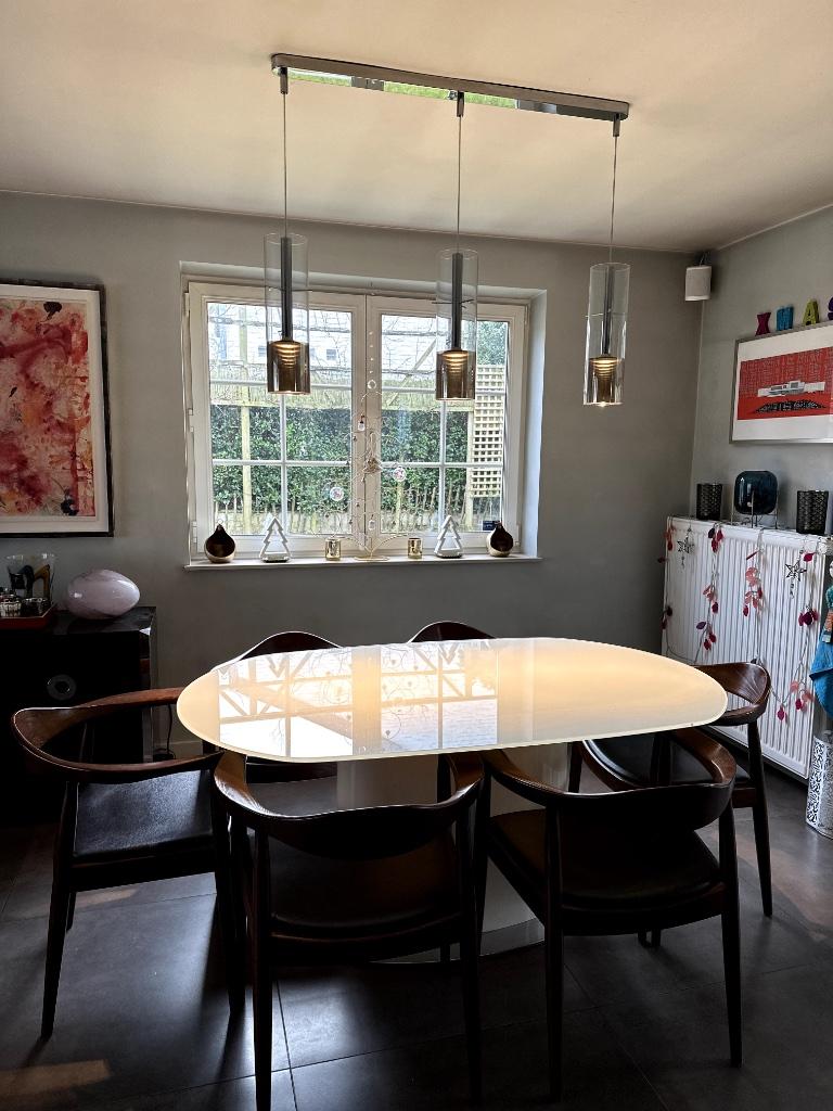 PHILIPS Lirio lampadaire luminaire suspension LED 3 tubes, Enlèvement, Utilisé, Verre, Moderne