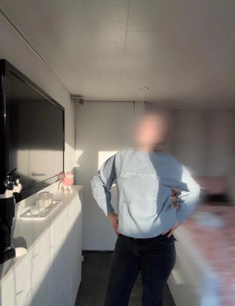 Carhartt trui, Maat 38/40 (M), Blauw, Ophalen of Verzenden, Zo goed als nieuw