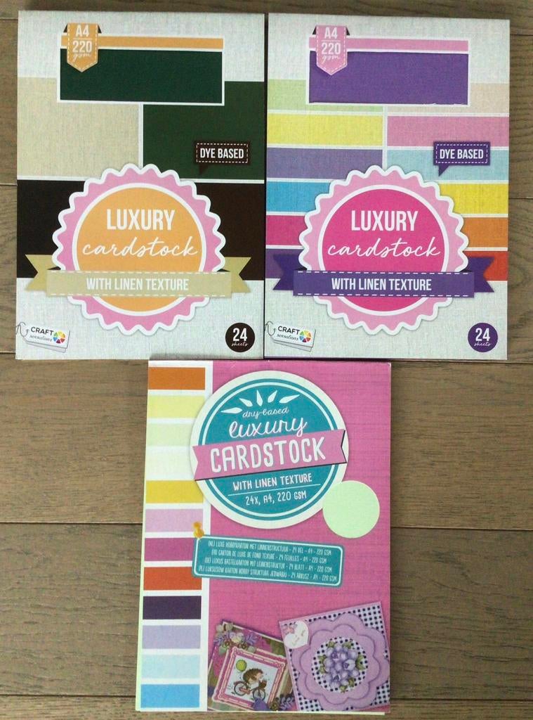 Luxury cardstock with linen texture, Hobby & Loisirs créatifs, Enlèvement ou Envoi, Comme neuf, Papier ou Carton, Autres marques