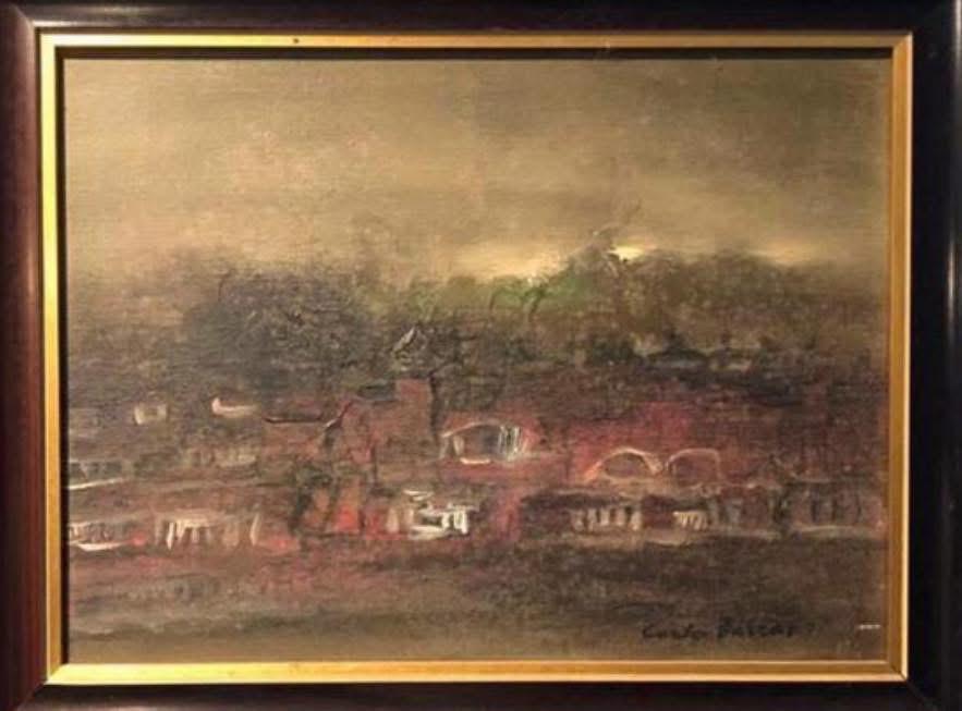 Kunstwerk Carlo Tarras Aalst met certificaat 1980, Enlèvement