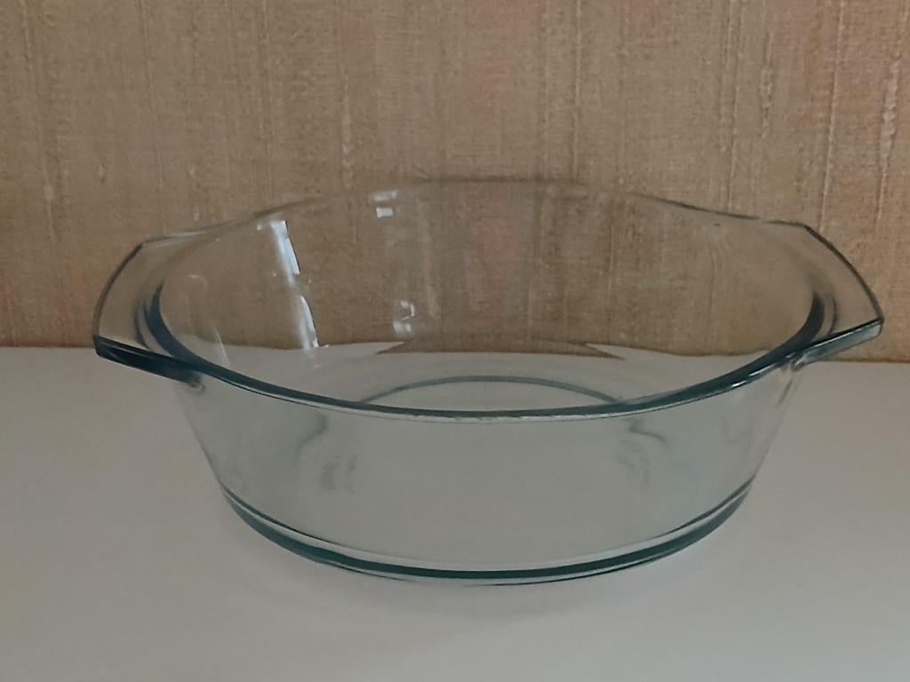 Plat en verre Marinex - Made in Brazil - diam.15cm prof.5cm, Comme neuf, Verre, Enlèvement, Autres types