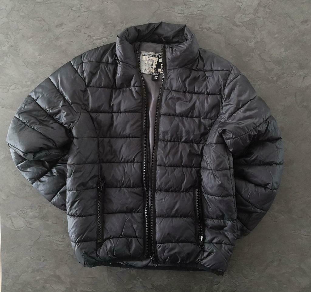 Zwarte jas jongen Mt 122/128, Ophalen of Verzenden, Zo goed als nieuw, Jongen, Jas