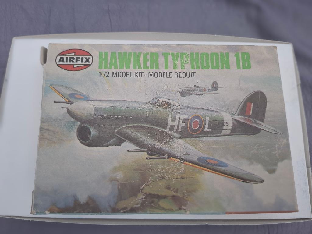 HAWKER TYPHOON 1B 1/72 Airfix plastic vliegtuigmodel, Ophalen of Verzenden, Vliegtuig