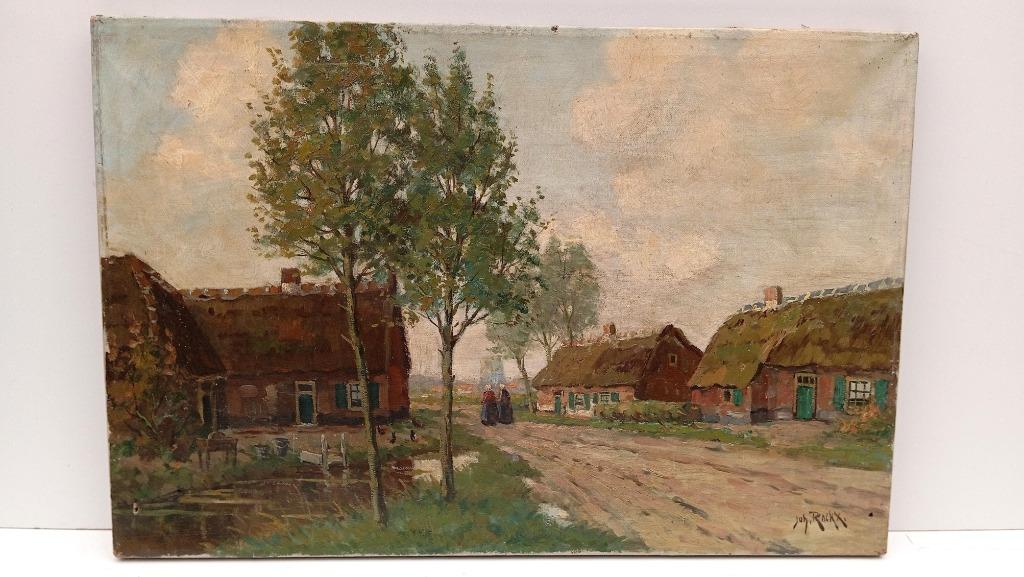 JOHN ROCKX (1892-1952) schilderij JOHANNES ROCKX, Antiek en Kunst, Ophalen of Verzenden
