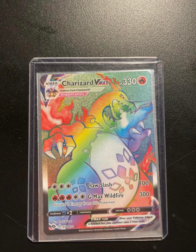 Rainbow Charizard Vmax, Hobby en Vrije tijd, Verzamelkaartspellen | Pokémon, Ophalen of Verzenden, Nieuw