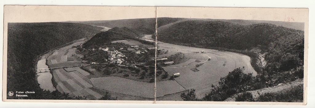 Carte panoramique 2 volets Frahan s/ Semois Panorama, Envoi, Non affranchie, Luxembourg