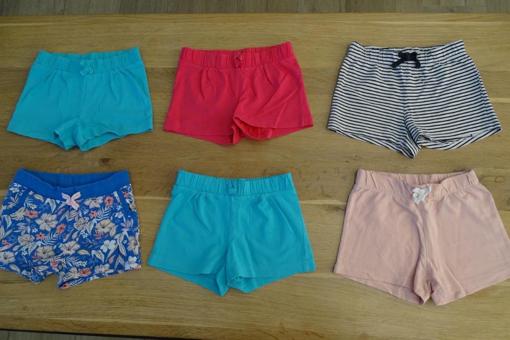 Pakket van 6 shortjes maat 110, Enlèvement ou Envoi, Utilisé, Fille, Pantalon