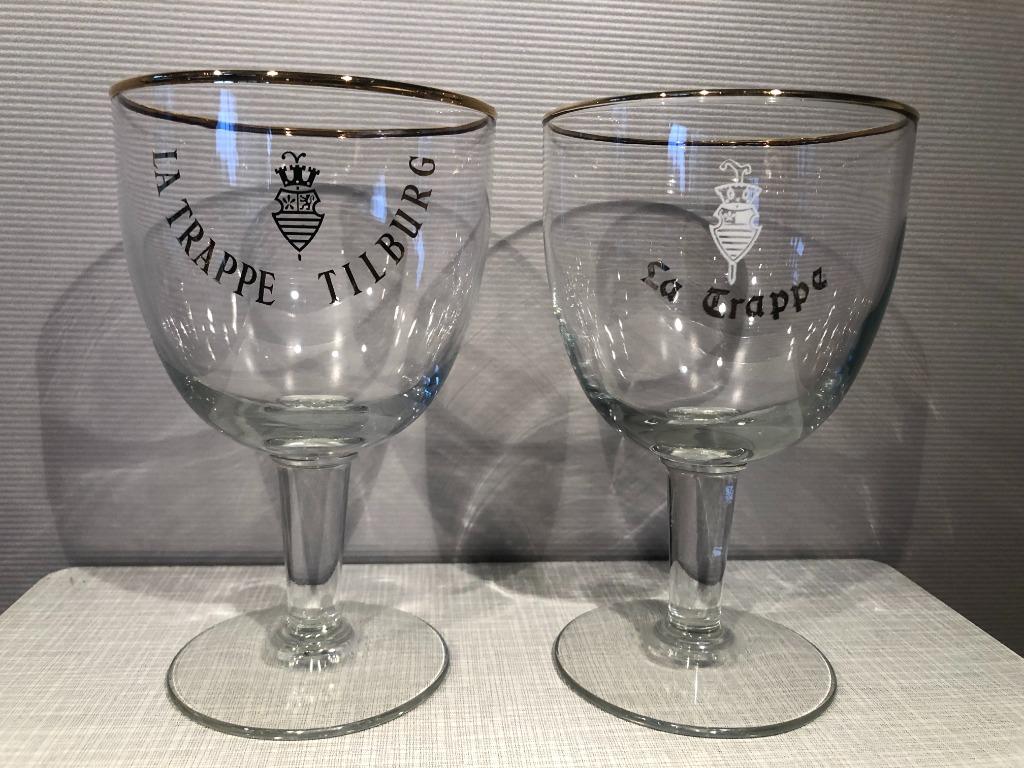 la trappe LOT van 6 stuks, Collections, Marques de bière, Enlèvement, Utilisé, Verre ou Verres, La Trappe