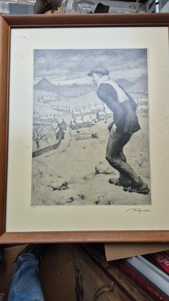 L’homme dans la neige de Regnart, Antiquités & Art, Enlèvement