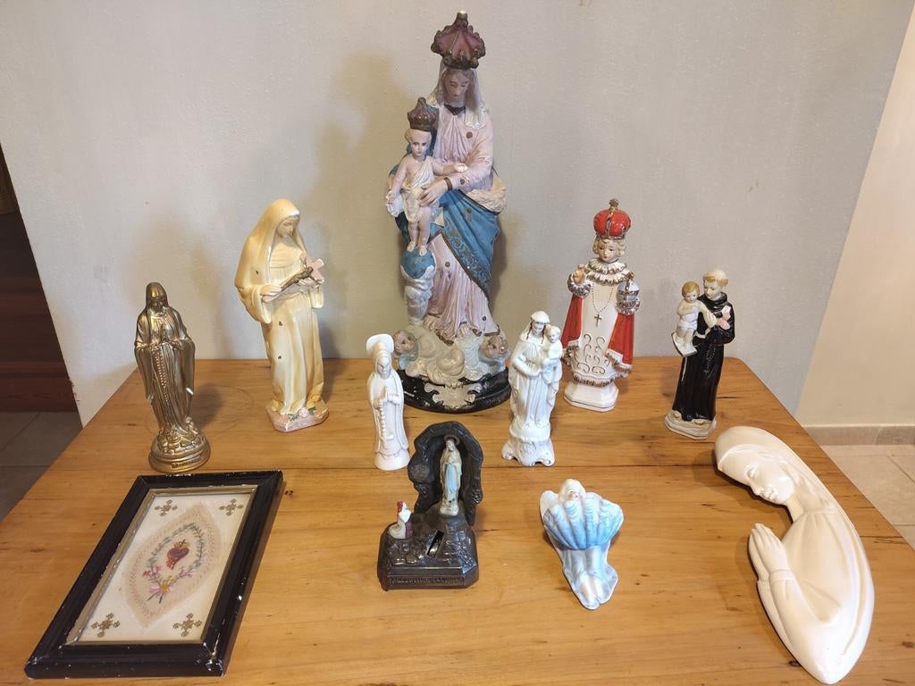 Antieke heiligenbeelden en devotionele voorwerpen, Ophalen of Verzenden