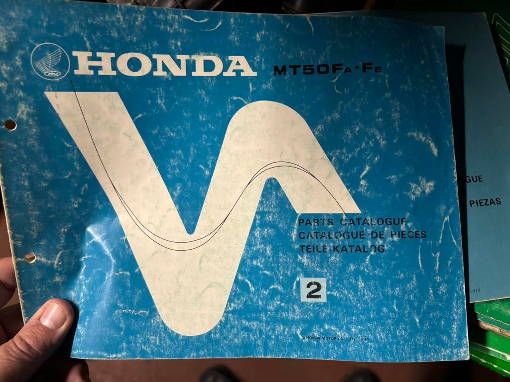 Manuel de pièces Honda MT50F/ED, Motos, Modes d'emploi & Notices d'utilisation, Enlèvement ou Envoi, Honda