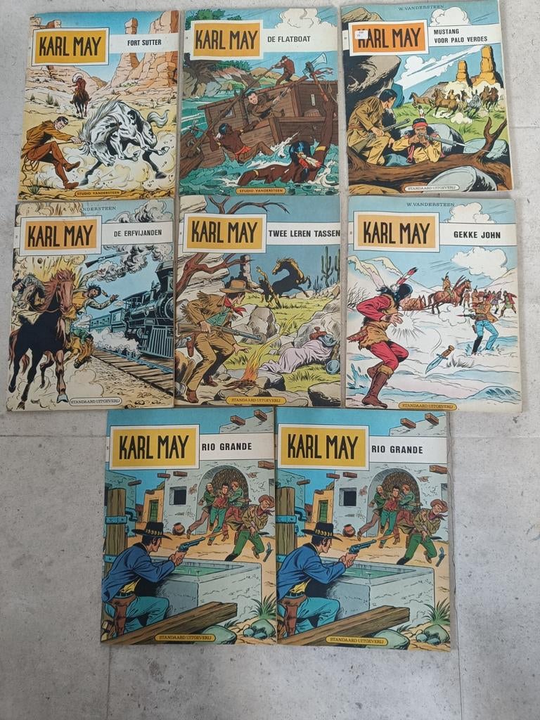 8 albums de Karl May - studio Vandersteen, Plusieurs comics, Enlèvement ou Envoi, Comme neuf, Studio  Vandersteen