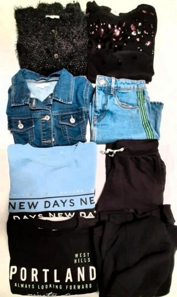 Meisjespakket / maat 140/146, Pantalon, Enlèvement ou Envoi, JBC, Utilisé