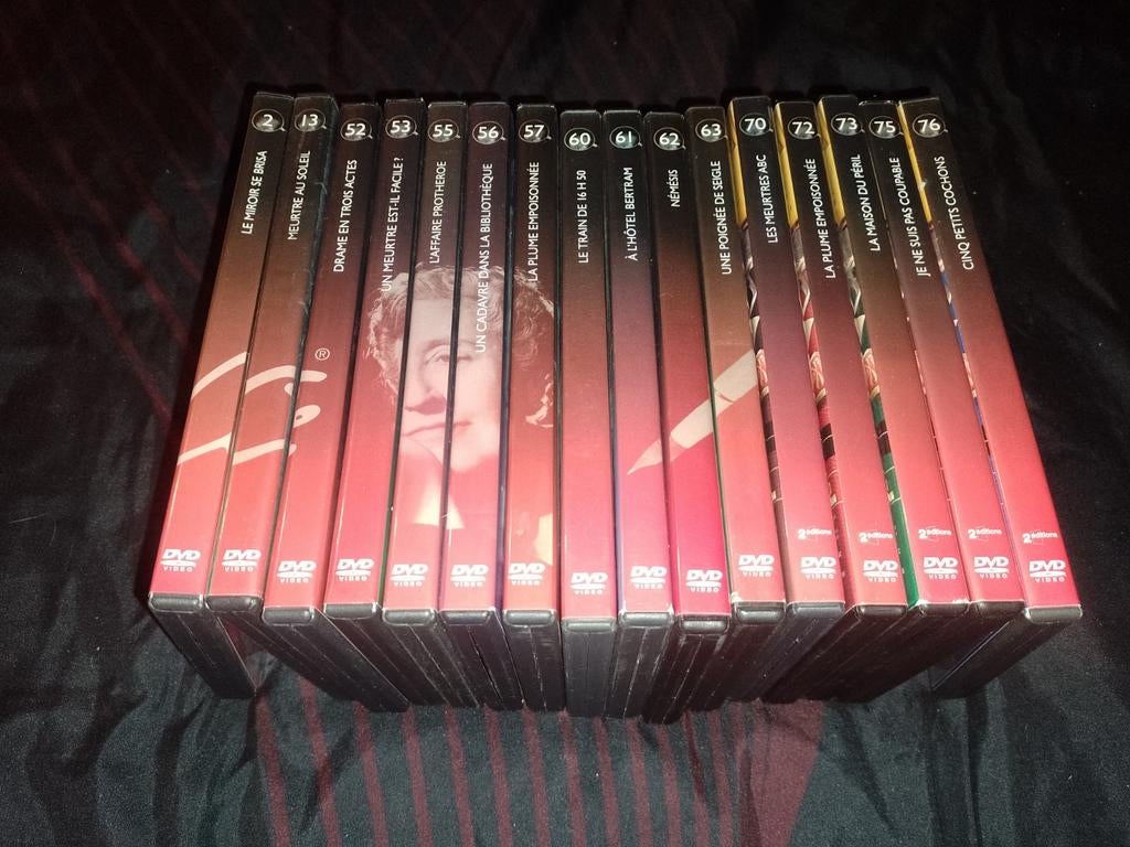 Te koop lot van 16 dvd's uit de Aghata Christie collectie, Cd's en Dvd's, Dvd's | Tv en Series, Zo goed als nieuw, Drama, Vanaf 9 jaar