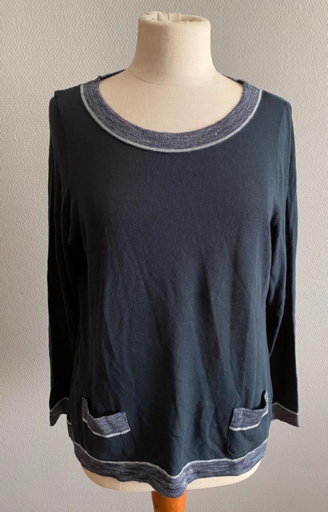 Donkerblauw truitje Devernois maat XL, Kleding | Dames, Maat 46/48 (XL) of groter, Zo goed als nieuw, Devernois, Verzenden